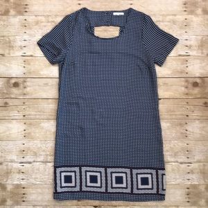 Pleione Blue and White Shift Dress Size XS